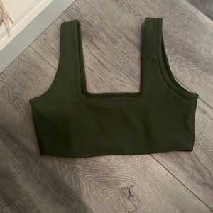 Montce olive green bikini top size XL
